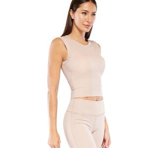 Electric Yoga Cropped Athletic Top Built-In Padding Stretch Activewear XS